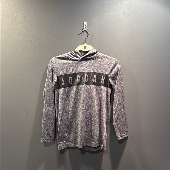 Jordan Other - Boys Air Jordan Gray Athletic Sweatshirt Hoodie